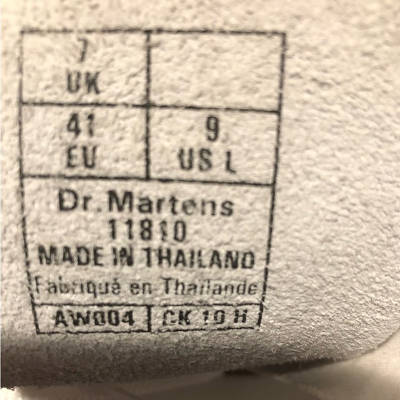 RARE Vintage Dr. Martens 14 eye tall white leather boots women’s size 9 - Picture 8 of 10